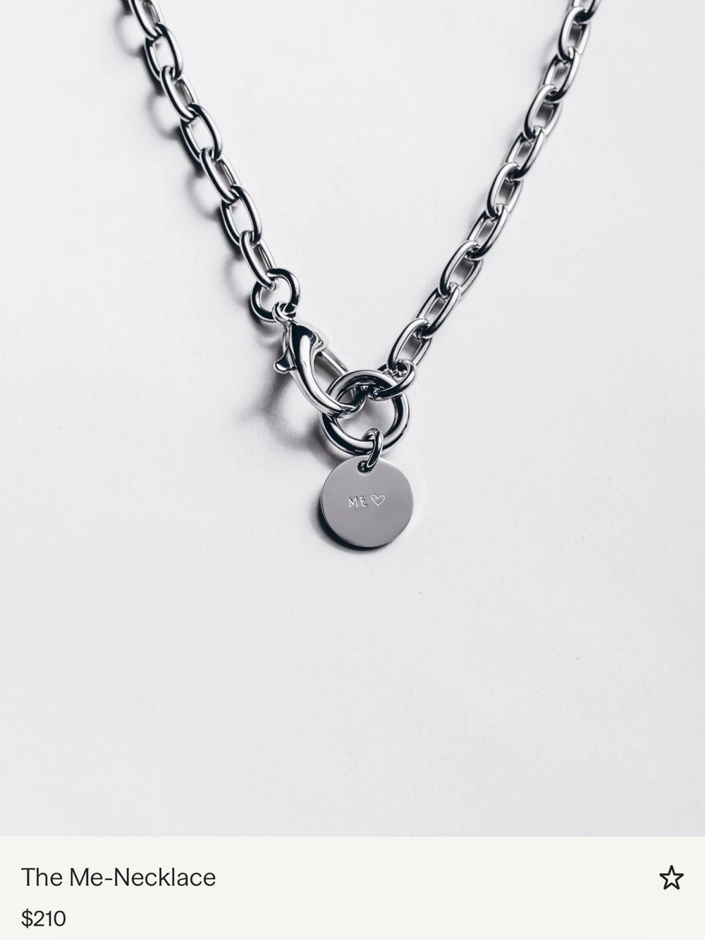 Mikuta Me' Disc Chain Necklace